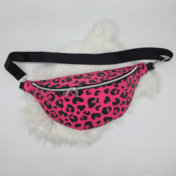 Gürteltasche / Crossbody Bag Junis - pinker Leo